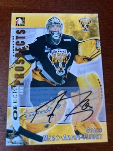 Marc Andre Fleury Auto 2004 ITG Heroes and Prospects Rookie Autograph - Picture 1 of 2