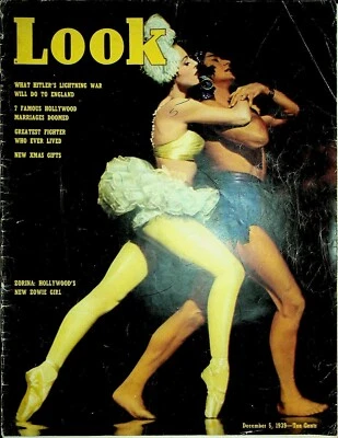 Look Magazine December 5 1939 Vera Zorina Michigan Wolverines Football  - Image 1 of 2