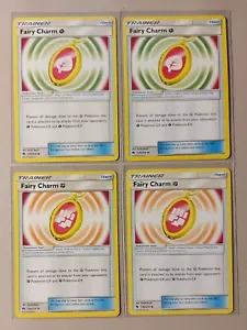 4x Fairy Charm (2x Fighting 176/214, 2x Grass 174/214) card SM Lost Thunder NM - Picture 1 of 1