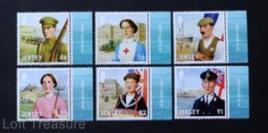 Jersey Stamps: "The Great War - 100 Years Part 1" MNH R2 Selv 6v Mint Set 2014 - Picture 1 of 1