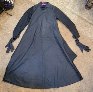 Partial Star Wars Costume Disney Black Over Cape + Gloves Kid's Size 9/10 - Picture 1 of 7
