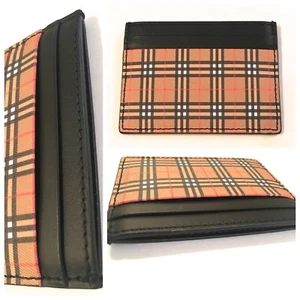 BURBERRY SANDON LEATHER CARD HOLDER - Picture 1 of 12