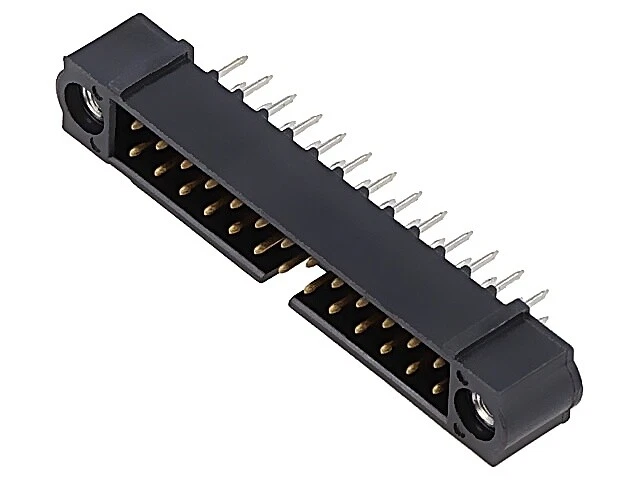 M80-5002642 13+13 pos. Male DIL Vertical Throughboard Conn. Jackscrews HARWIN - Image 1 of 1