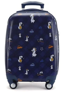 Kids Carry On Luggage Children Rolling Suitcase with 4 Wheels Hardshell Case ... - Picture 1 of 7