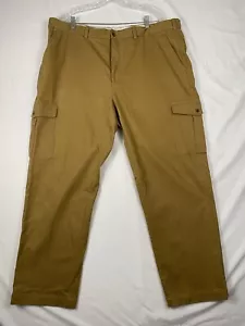 Brooks Brothers 1818 Pantalone Cargo Uomo Cammello Beige Taglia 42x32 Cotone Pesante  - Foto 1 di 10