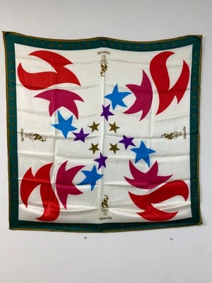 Cachecol de seda extremamente raro 1996 Jogos Olímpicos do Centenário de Atlanta - Imagem 1 de 4