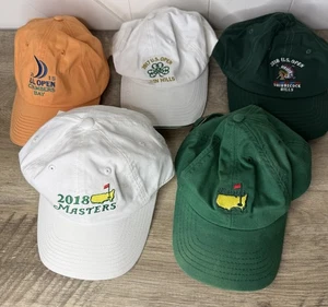 Lot Of 5 Masters US Open Golf Hats Caps - Picture 1 of 8