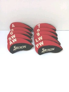 10 Stück Golf Eisen Kopfbedeckungen für SRIXON Schlägerabdeckungen 4-9-LW, PW, SW, AW. - Bild 1 von 5