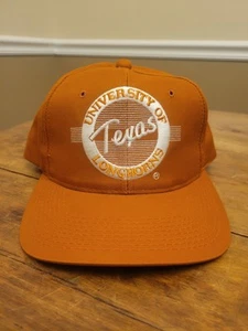 Vintage 90s Texas Longhorns The Game Circle Logo Twill Snapback Cap Hat - Picture 1 of 8