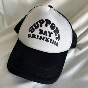 Support Day Trinkmütze Kappe schwarz Snapback Schaumstoff Truckermütze Netz lustig Party - Bild 1 von 4
