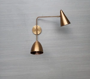 Elegant Swing Arm Wall Light – Handmade Mid-Century Sputnik Design" - Picture 1 of 15