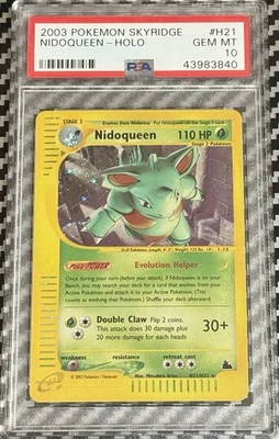 2003 Pokemon Skyridge # H21 Nidoqueen Holo PSA 10 Card GEM MINT! Trusted Seller! - Image 1 of 2