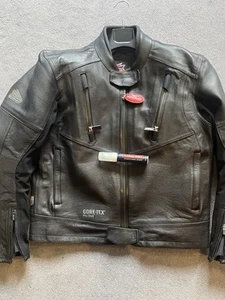 Hein Gericke 2010 Tour Cool Gore-Tex Leather Jacket Lockout Closure Size 58 - Picture 1 of 22