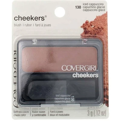 Rubor en polvo CoverGirl Cheekers, capuchino helado 130, 0,12 oz Foto 1 de 2