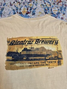 Vintage Y2k Alcatraz Brewery San Francisco Beer Dyed Long Sleeve Graphic T-Shirt - Bild 1 von 8