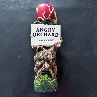 Angry Orchard Crisp Hard Apple Cider Draft Beer 8” Pull Tap Handle Knob Tapper - Image 1 of 4