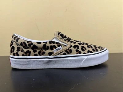 Zapatilla deportiva Vans Classic sin cordones de leopardo para mujer talla 9 Foto 1 de 4