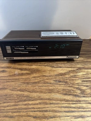 1980s Vintage Panasonic RC-6340 Accu-Set Dual Pulse Alarm Clock Radio Working! - Image 1 of 4