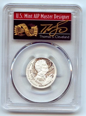2025 S 25C Silver Dr. Vera Rubin Quarter PCGS PR70DCAM FS Cleveland Arrows - Image 1 of 2