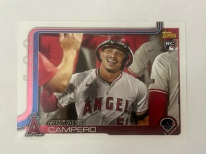2025 Topps Series 2 Gustavo Campero Golden Mirror #387 SSP Angels SHIPS FREE! - Picture 1 of 2