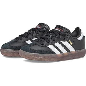 Sneaker Adidas unisex Big Kid Samba indoor nuove con etichette, nero/bianco/gomma - taglia 4 - Foto 1 di 6