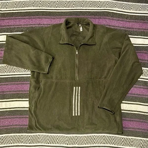 Adidas Y2K Fleece Pullover Quarter Zip Men’s Large Climawarm Logo Puffer Black - Picture 1 of 7
