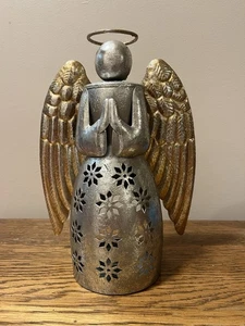 St.Nicholas square Metal Angel Tealight Holder - Picture 1 of 9