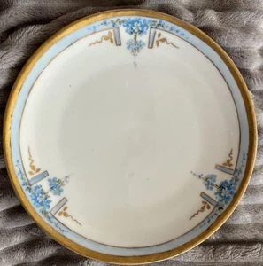 Antique Thomas Sevres Signed. Bavaria Floral Collector Plate 7.5” - Imagen 1 de 4