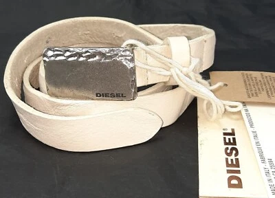 Diesel BRAION CINTURA Damen Gürtel Size 85/ 34 Inch Beige - Bild 1 von 4