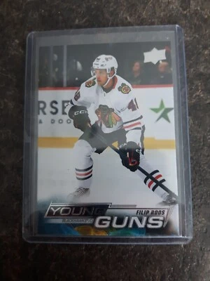 2022-23 Upper Deck Series 2 Young Guns Filip Roos YG RC Card# 469 - Image 1 of 2