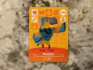 Keaton #193 Animal Crossing Amiibo Authentic Nintendo Mint Card From Series 2 - Bild 1 von 2