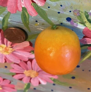 Artificial Faux Fake Food Replica CITRUS Fruit MINI ORANGE 3D MAGNET Prop SOG4 - Picture 1 of 1