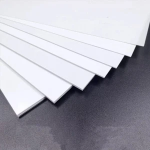 4Pc 8"x8"x0.04" White ABS Styrene Plastic Flat Sheet Plate Board DIY Model Craft - Picture 1 of 8