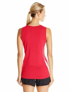 ASICS Womens Baseline Jersey, Red/White, Medium - Picture 1 of 2