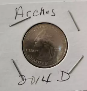 2014 D Arches National Park Quarter T San Francisco America The Beautiful - Imagen 1 de 2
