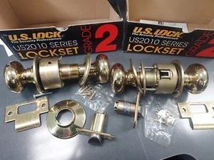 Us Lock 2010A1-P 2 3/8" Plymouth Entrance Locks-2 Used - Picture 1 of 10