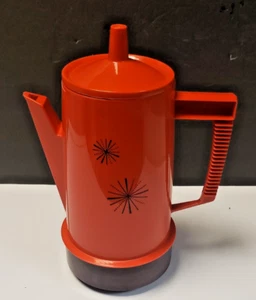 1973 Regal Poly Perk 4-8 Cup Automatic Percolator Coffee Maker Red NewOld Stock - Picture 1 of 11
