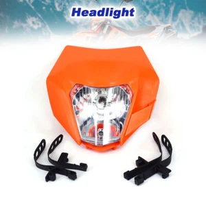 Headlight Head Light Lamp Front Orange Durable 12V LED Dirt Bike Fit For SX450F - Picture 1 of 11