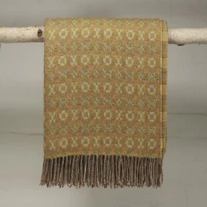 Hochwertige walisische Wolldecke im Gobelin-Stil doppelt hergestellt in Großbritannien wendbar - Bild 1 von 4