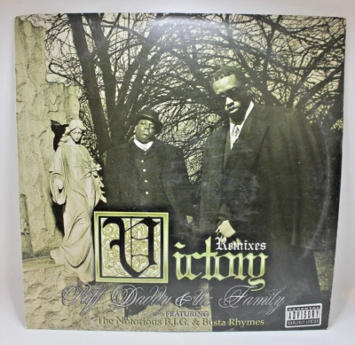 PUFF DADDY & THE FAMILY ft NOTORIOUS B.I.G. Victory Remixes 12" Vinyl Record - Image 1 of 4