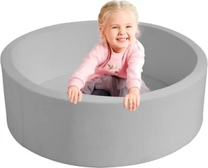 Foam Ball Pit, 36" x 12" Indoor Outdoor Soft Round Ball Pool Playpen (No Balls) - Picture 1 of 5