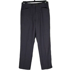 Murano - Men's Size 32 / 30 - Dark Grey Pinstriped Dress Pants - Wool Blend - Picture 1 of 8