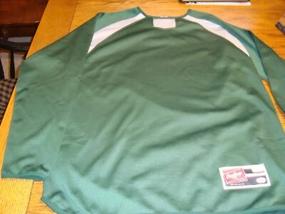 Jersey de hombre Rawlings verde y gris manga larga - talla mediana Foto 1 de 4