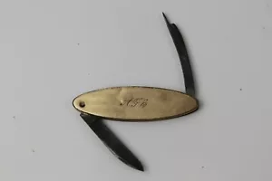 CUCHILLO DE BOLSILLO VINTAGE MILLER BROS MERIDEN 2 HOJAS - Imagen 1 de 6