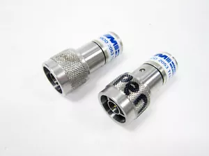 2X MIDWEST MICROWAVE 50 OHM DC 12.4 GHZ MODEL 2053 TERM TERMINATOR - Picture 1 of 2