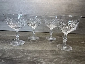 Imperlux East GERMANY Handcut Lead Crystal 5-3/8” Sherbet Stemware - Picture 1 of 11