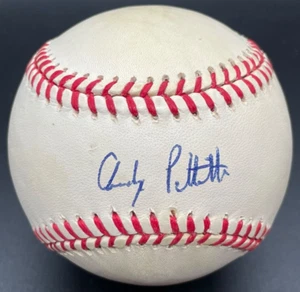 Andy Pettitte "Yankees Core 4 Early Rookie Year" Signed Autographed baseball PSA - Picture 1 of 7