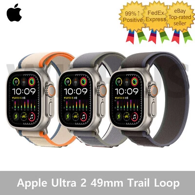 Apple Watch Ultra 2 GPS+Cellular 49mm Titanium Case Trail Loop Smartwatch - Image 1 of 2