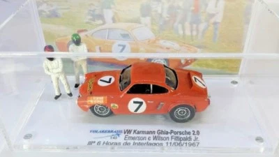 VW VOLKSWAGEN KARMANN GHIA PORSCHE FITTIPALDI 1967 MINIATURE VOLAREBRASIL 1/43 - Image 1 of 4