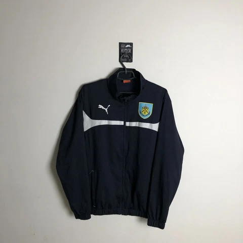 Burnley Training Jacket With Zipped Puma Black White Polyester Mens Size L Cover
